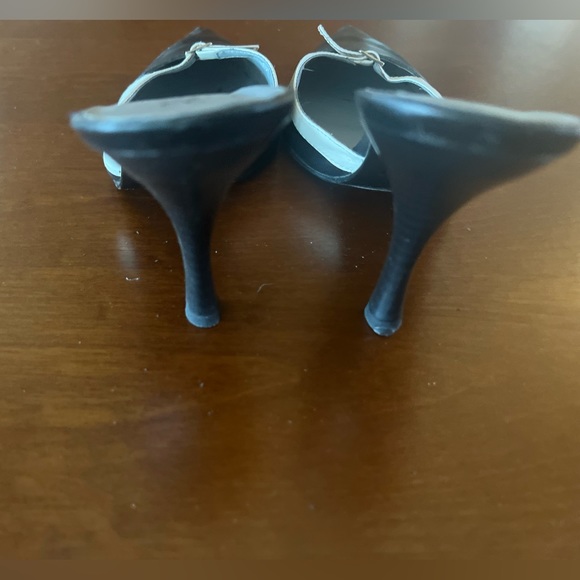 BCBG Mule.  Black and Bone Great for work. Slightly worn. 4” heel. - Picture 7 of 7